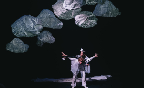 Skydiver, A visual dance theatre performance for families exploring a journey through the skies