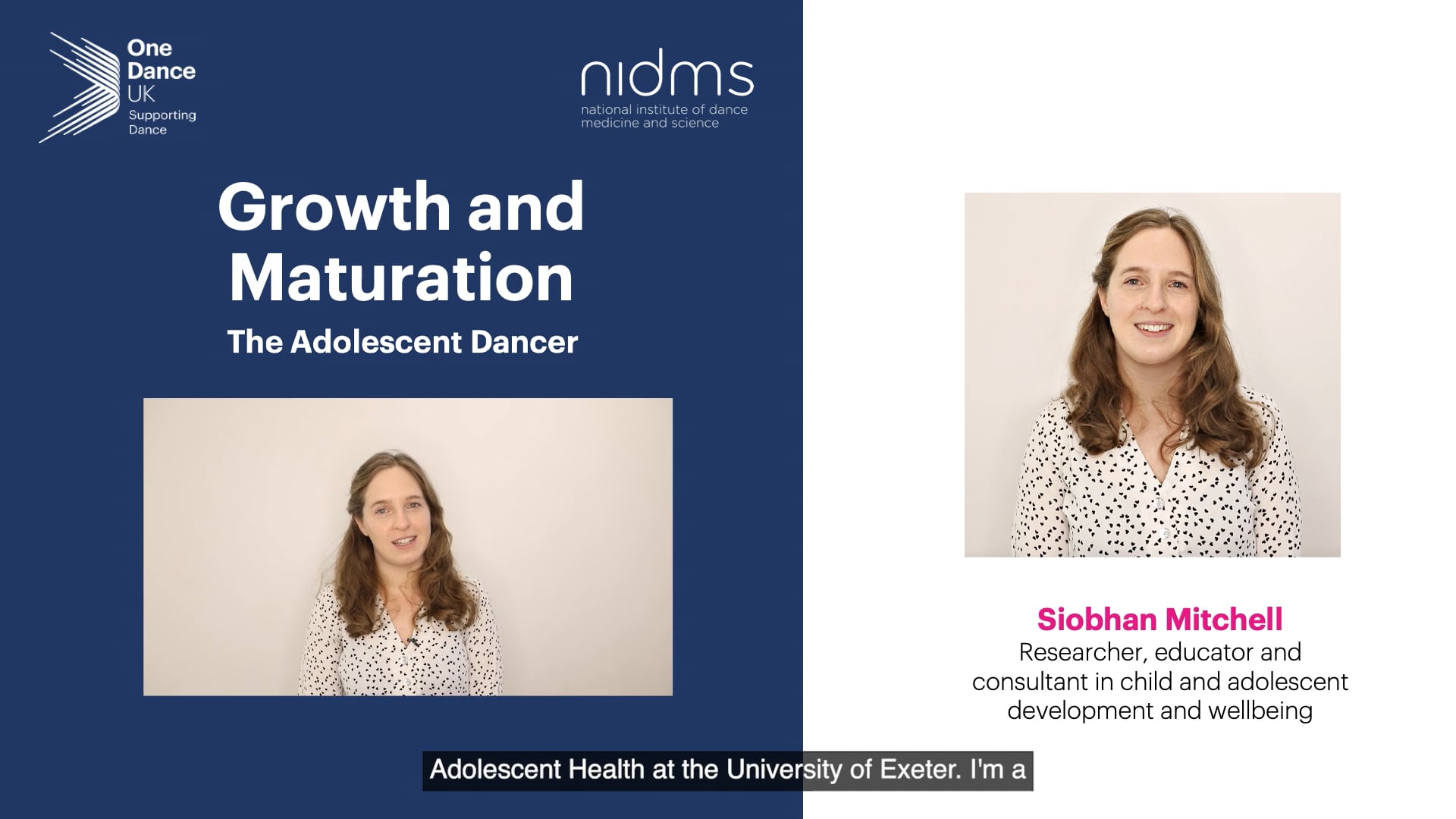 CPD Health and Wellbeing Snippet 4: Growth and Maturation CPD Health and Wellbeing Snippet 4: Growth and Maturation