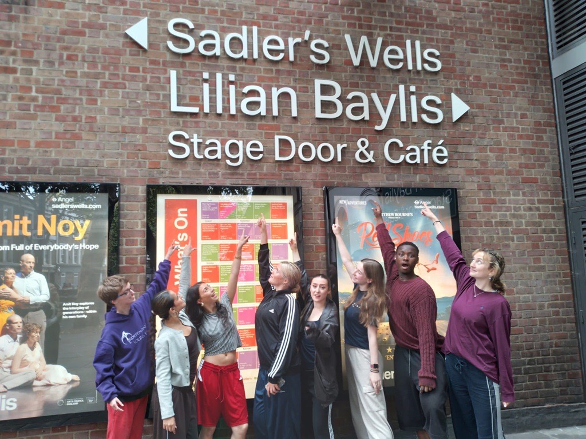 Young Creatives outside Sadlers Wells Lilian Baylis Studio Young Creatives outside Sadlers Wells Lilian Baylis Studio