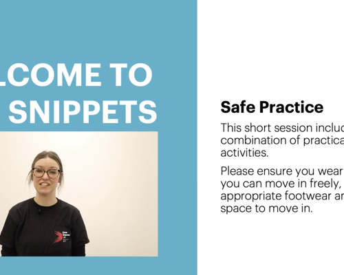 CPD for Dance Teachers Snippet 6: Safe Dance Practice in an Education Setting