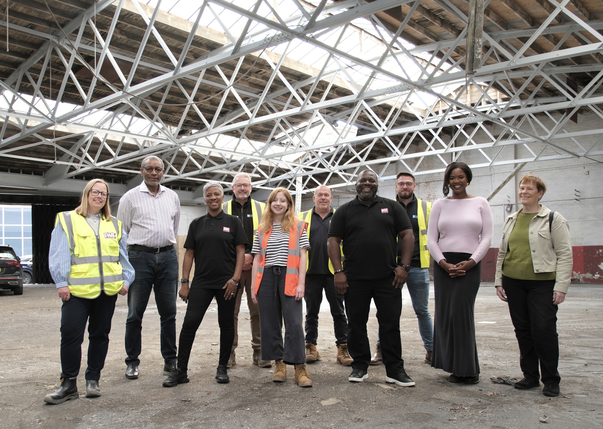 Gail and Ian Parmel show visitors the new ACE Milk Street property