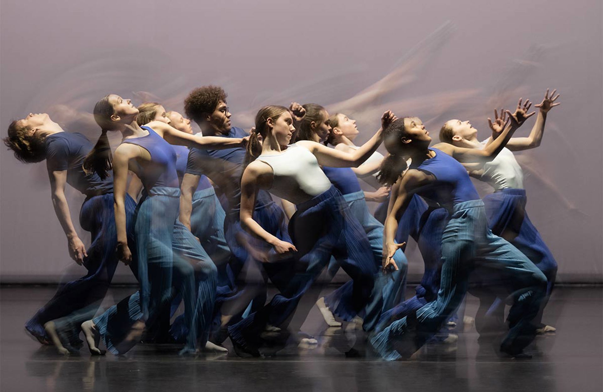 ENBYouthCo 2022-23 rehearsing its 10th anniversary piece at its annual Re-Play event. Photo: ASH