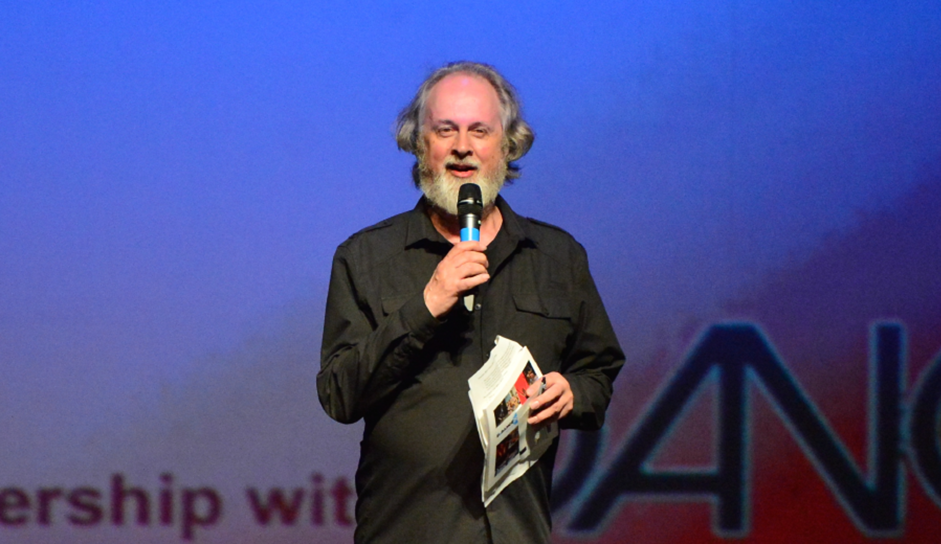 Sir Richard Alston introducing the 2014 U.Dance National Festival in Nottingham