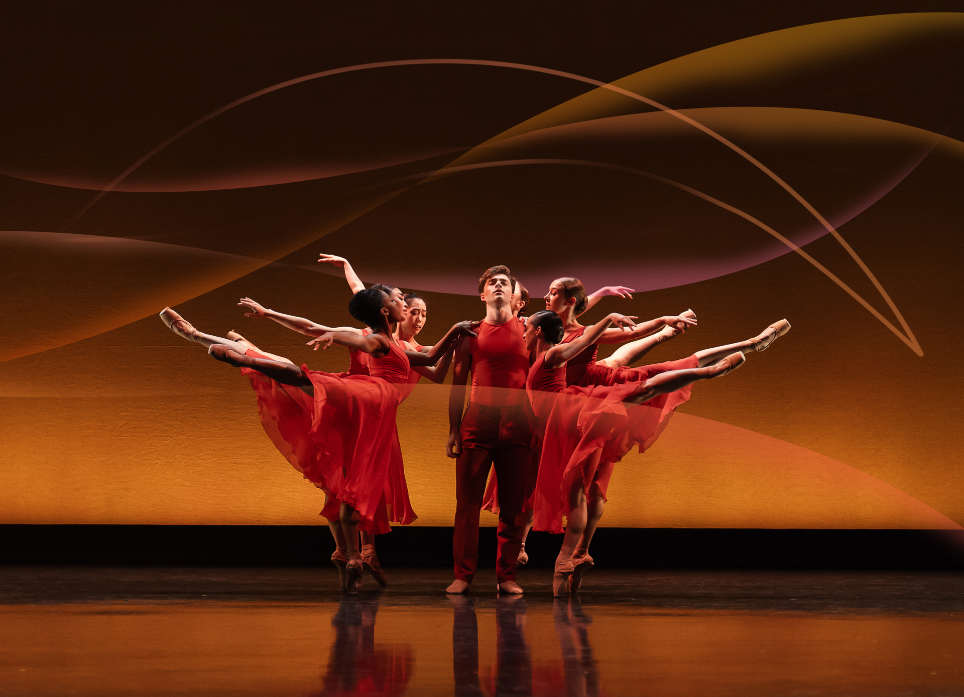 Northern Ballet Dancers in Intimate Pages choreographed by Tiler Peck. Photo by Emily Nuttall. Northern Ballet Dancers in Intimate Pages choreographed by Tiler Peck. Photo by Emily Nuttall.