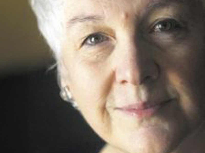 Headshot of Kate Flatt. Grey haired white female Headshot of Kate Flatt. Grey haired white female