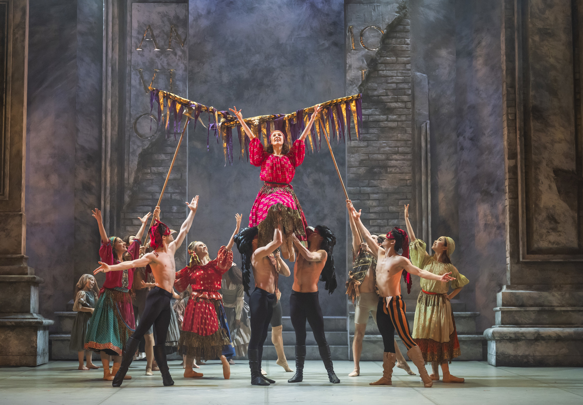 Northern Ballet dancers in Romeo & Juliet. Photo Tristram Kenton