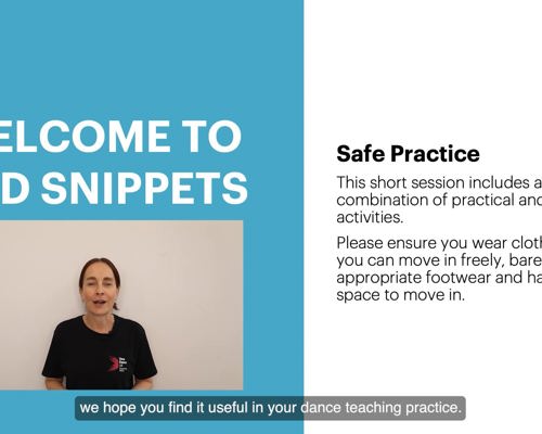 CPD for Dance Teachers Snippet 2: Developing students’ practical skills