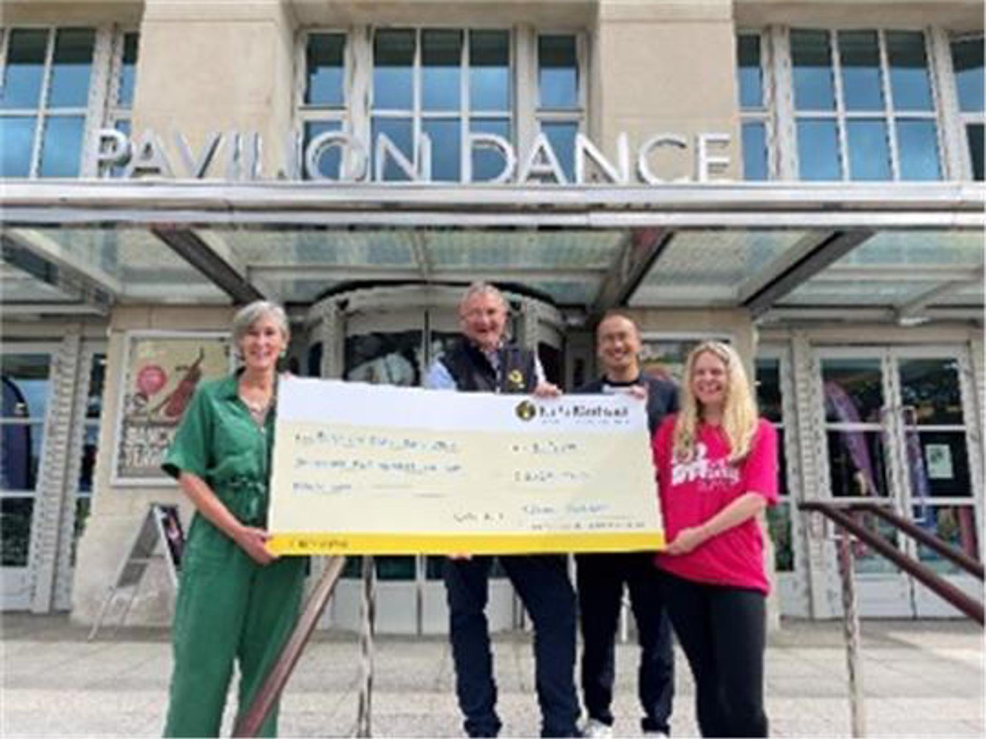 Photographs featuring (left to right): Helen Keall (Executive Director and Joint CEO, Pavilion Dance), Darren Seward (Agent, NFU Mutual New Forest, Isle of Wight and Bournemouth Agency), Victor Fung (Artistic Director and Joint CEO, Pavilion Dance) and Amy Reynolds (Young People’s Producer (Schools), Pavilion Dance). Photographs featuring (left to right): Helen Keall (Executive Director and Joint CEO, Pavilion Dance), Darren Seward (Agent, NFU Mutual New Forest, Isle of Wight and Bournemouth Agency), Victor Fung (Artistic Director and Joint CEO, Pavilion Dance) and Amy Reynolds (Young People’s Producer (Schools), Pavilion Dance).
