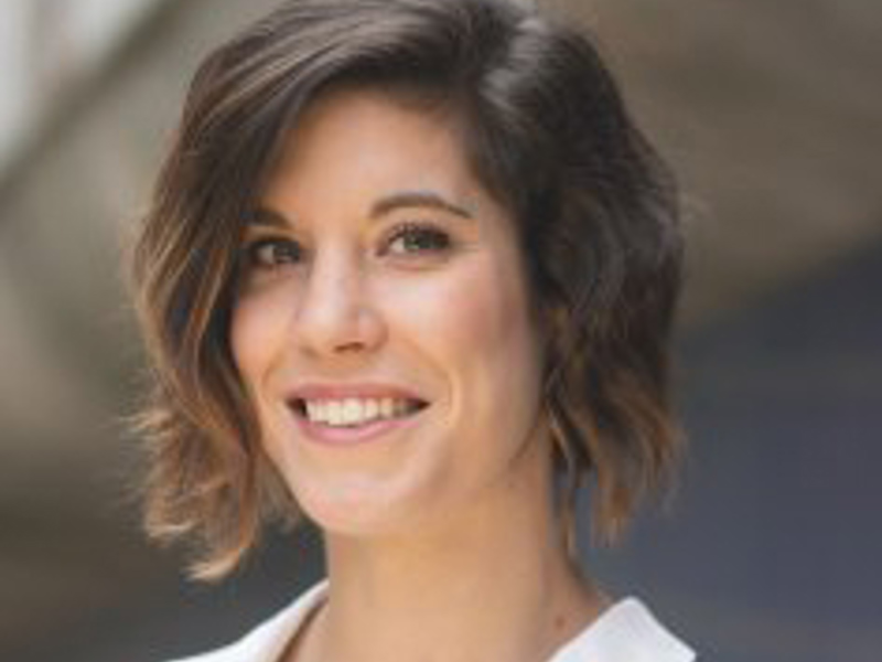 Headshot of Sandrine Monin. White female with short brown hair smiling at the camera Headshot of Sandrine Monin. White female with short brown hair smiling at the camera