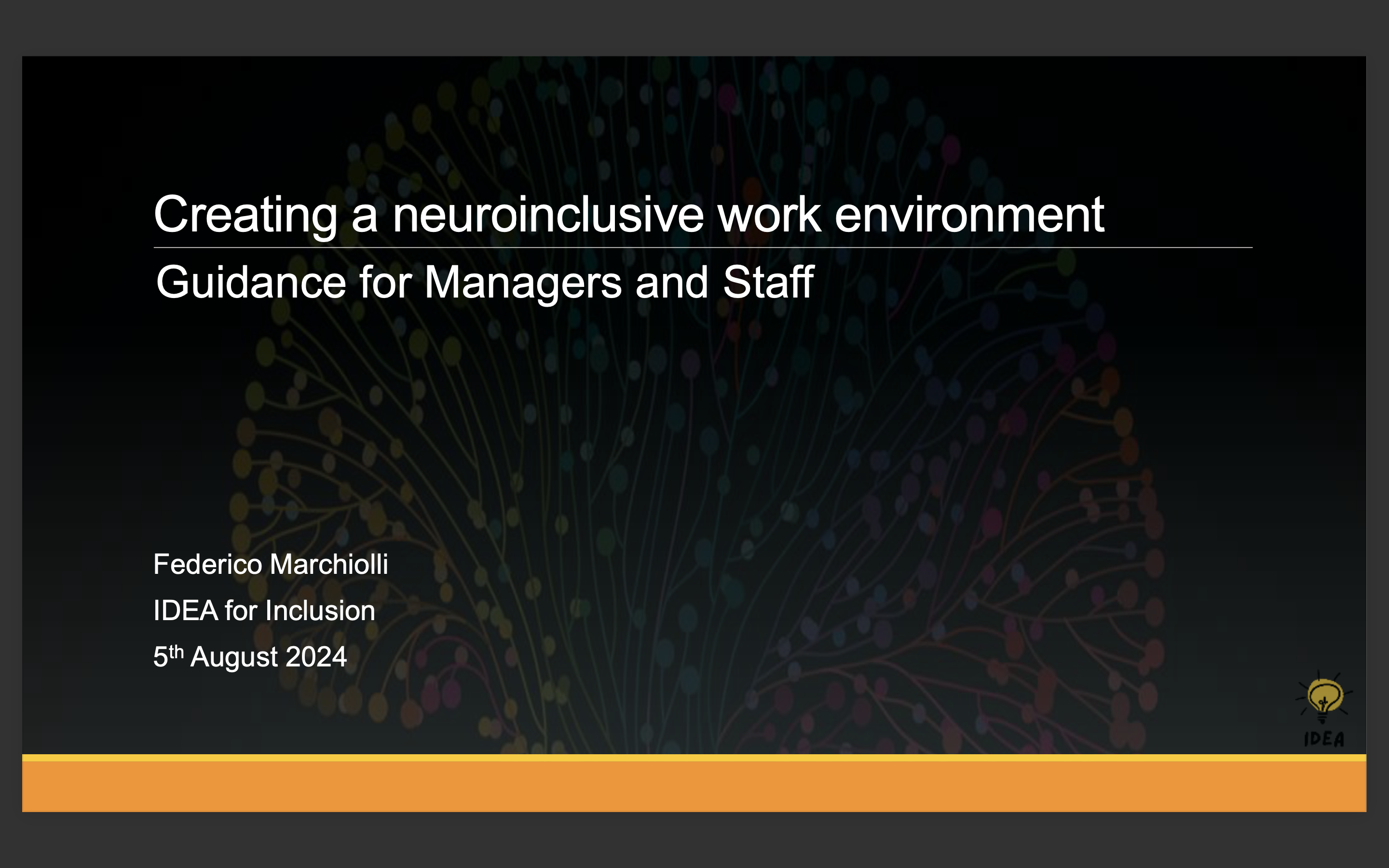Creating a Neuroinclusive Work Environment - Resource Pack Creating a Neuroinclusive Work Environment - Resource Pack