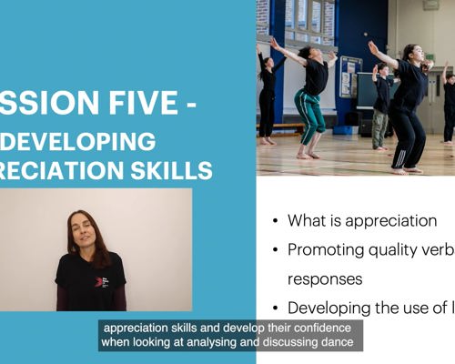 CPD for Dance Teachers Snippet 5: Developing Appreciation Skills