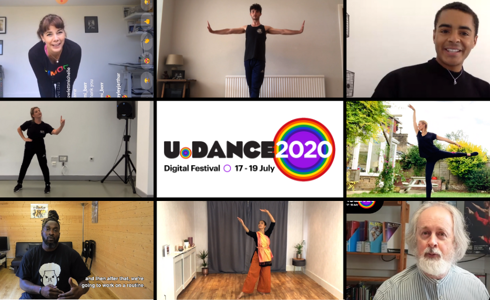 collage of 2020 digital U.Dance digital screen shots 