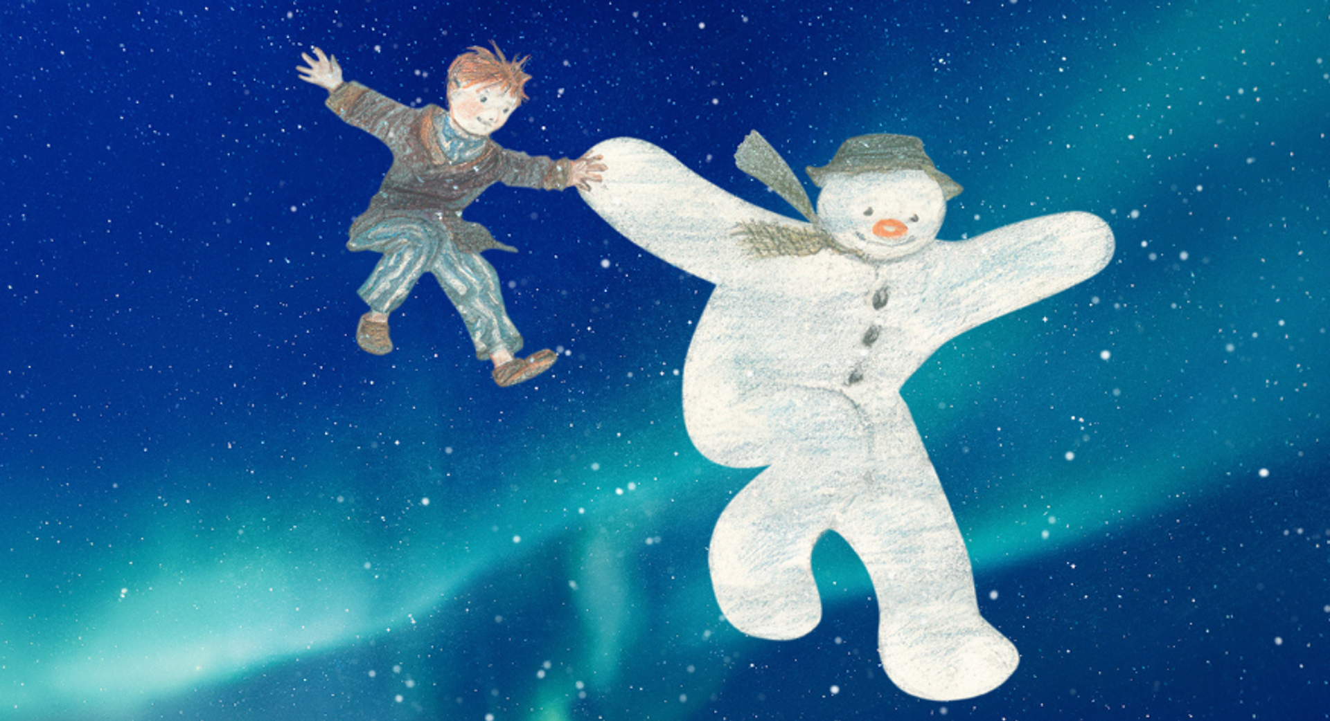 Birmingham Rep, The Snowman, Image Credit Illustration by Raymond Briggs © Snowman Enterprises Limited 2026 Birmingham Rep, The Snowman, Image Credit Illustration by Raymond Briggs © Snowman Enterprises Limited 2026